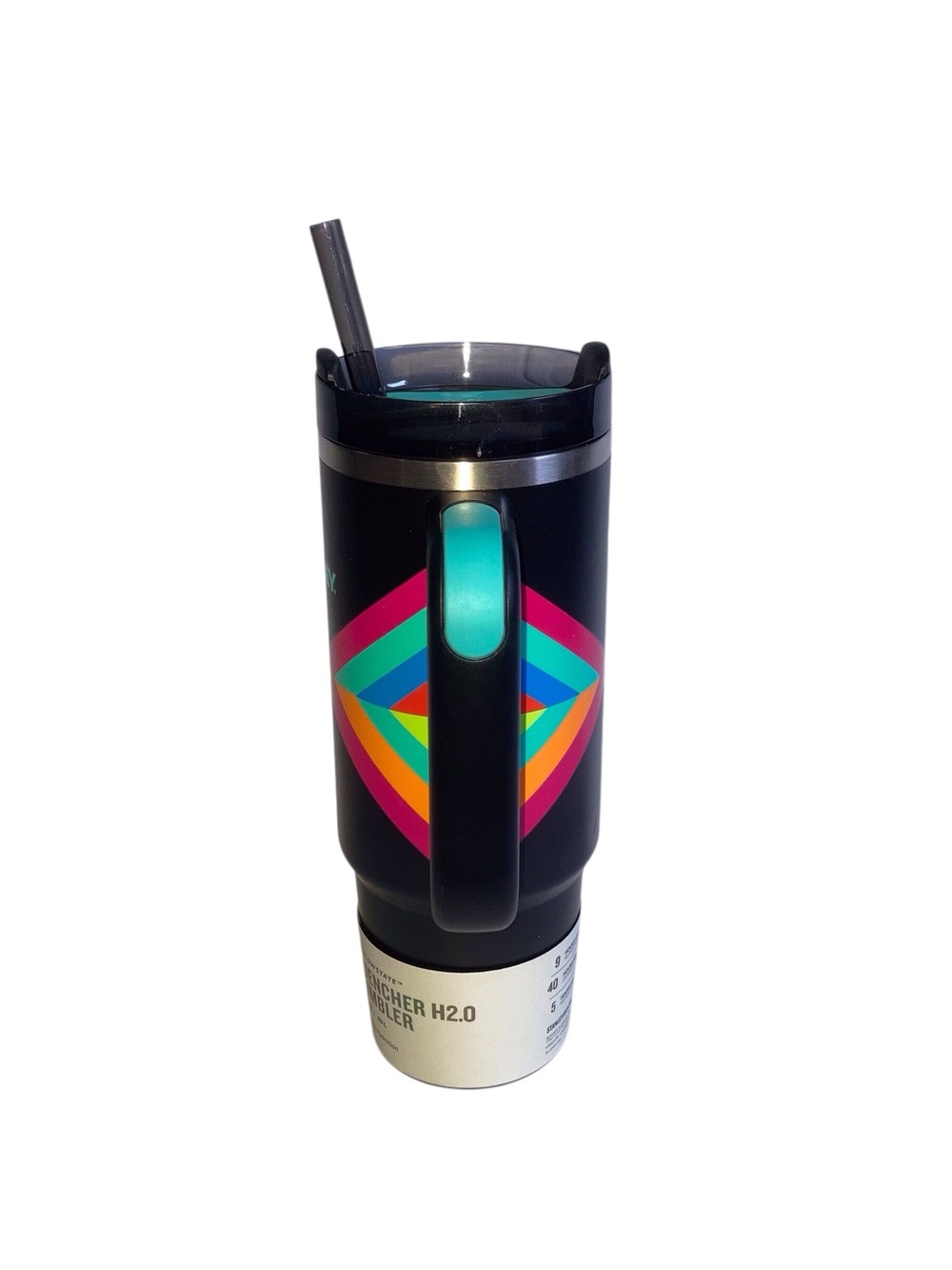 Stanley Tumbler with Rainbow 40 oz. Quencher Geometric Accents NEW